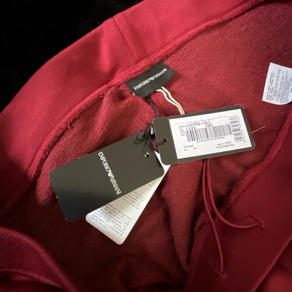 Emporio Armani, burgundy colour, Size large - Picture 8 of 8